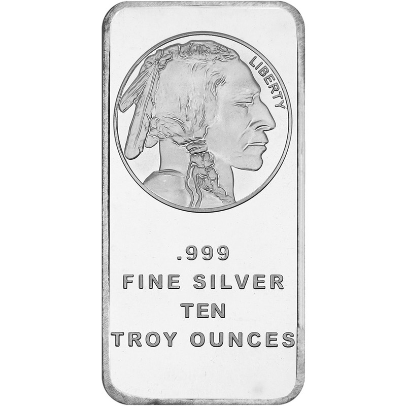 10 oz Buffalo Silver Bar for sale at GoldSilver®