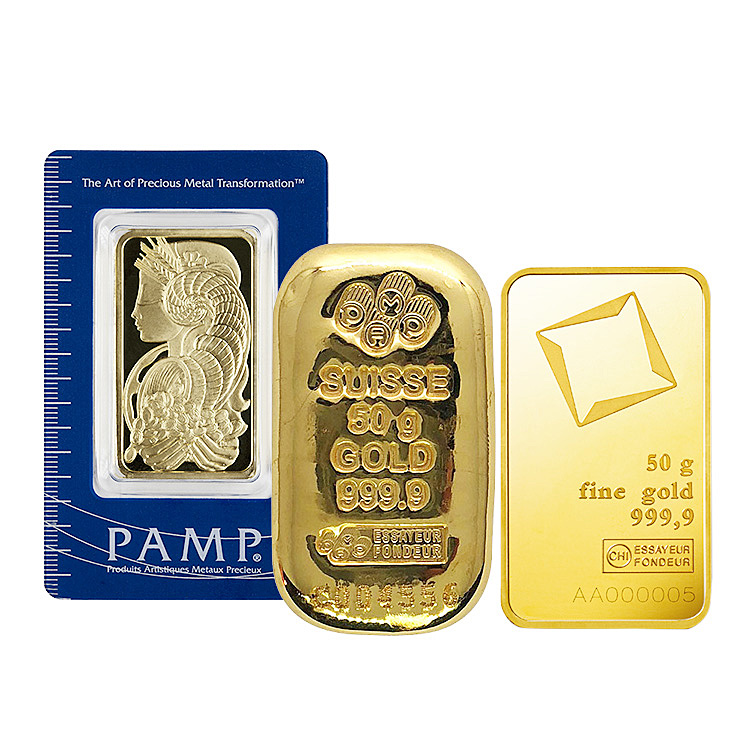 50 gram Gold Bars Buy Online at